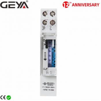 GEYA TB45 Lärmreduzierer Schiene mit mechanischem Timer, 96× Ein/Aus, Profi-Schild, 15‑min Palette, 110 V/220 V