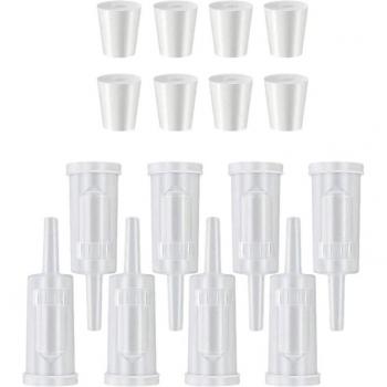 Twin Airlock Fermentation System with Rubber Stoppers for Brewing