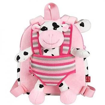 Mochila con peluche extraíble Vaca Connie 25cm