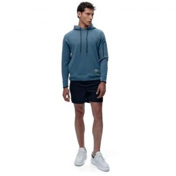 Sudadera con Capucha Performance Azul Agua L Born Living Yoga Amur
