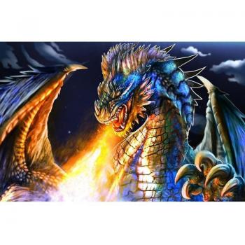 Kreuzstich Diamantkunst: Drachen und Dinosaurier