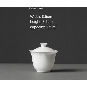 Cubierta de Cerámica Blanca Para Té