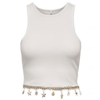 Only Top Shelly 15325019 Bianco Slim Fit Ultra