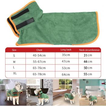 Soft Microfibre Pet Drying Robe