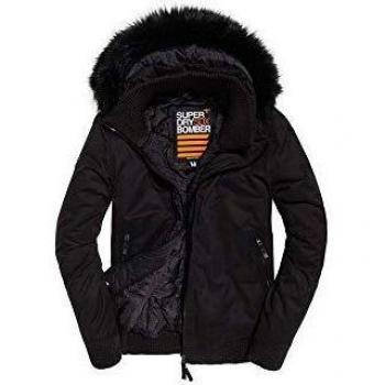 Veste Homme Superdry Microfibre Wind Bomber, Noir, Small