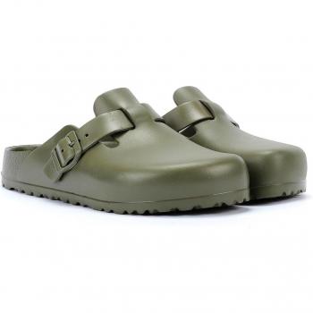 Birkenstock Boston Sabots Kaki Eva pour Femmes EU39