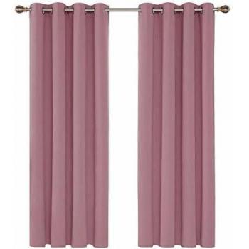 EcoDusk 52x72 Pink Nursery Blackout Blinds