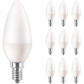 Paquete de 10 Philips Corepro LED vela E14 Mate 7W 806lm
