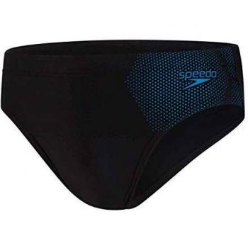 Speedo Tech Placement 7 cm Badehose Herren, Schwarz/Pool, 8 DE