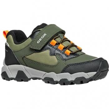 Geox Magnetar Sneakers per bambini EU 32 Verde Scuro/Arancione Chiaro