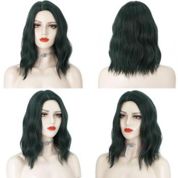 Brown Black Short Synthetic Wig