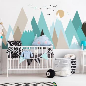 Adhesivo Pared Montaña Nórdica para Niños – Guika 120x180cm