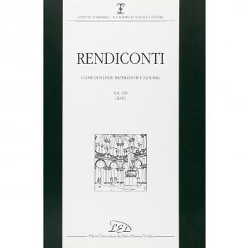 Rendiconti. Classe di scienze matematiche e naturali