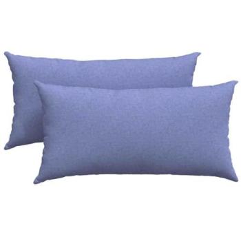 Set di Cuscini da Divano 2 x Blu 80x40 cm Materasso