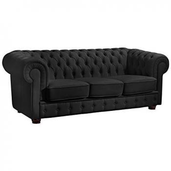 Sitzer Sofa Bridgeport in Schwarz