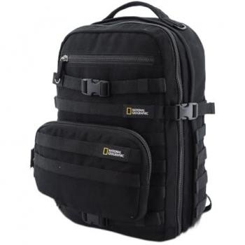 National Geographic Cityrucksack Rocket M mit RFID-Blocker, 31 cm, schwarz, aus RPET