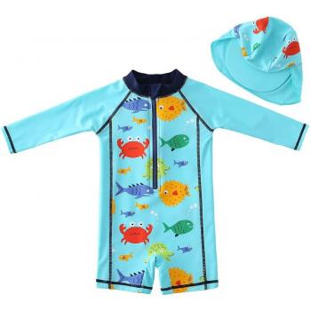 Wishere Baby Zwemkleding met Hoed en Print