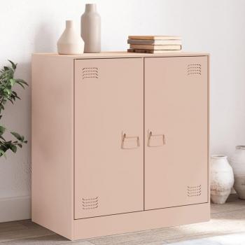 Buffet haute armoire rose acier 67x39x73 cm – Vidaxl rangement intérieur