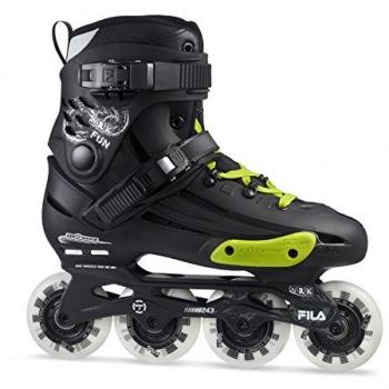 Fila Skates NRK Fun Patines en Línea para Hombre, Unisex, Color Negro/Amarillo/Magenta, Talla 42