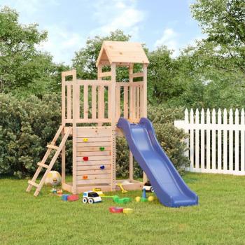 Structure extérieure de jeu bois de pin massif avec glissière