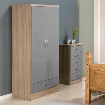 Nevada 2-Door 1-Drawer Wardrobe