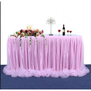 Accessoire de table en tulle pour anniversaires et cérémonies (multicolore)