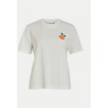 Vila T-Shirt mit Motiv 'SYBIL ARRI', Größe S, Weiß