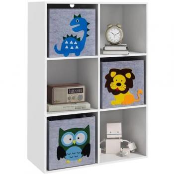 Rangement Ludique Zonekiz – 6 Casiers + 3 Tiroirs – MDF Blanc