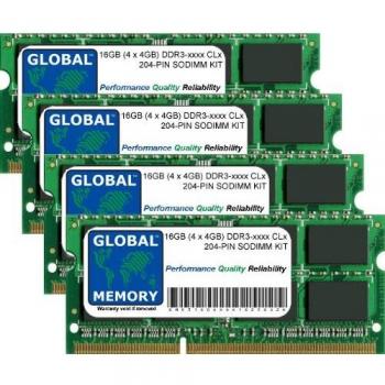 Module RAM 16Go DDR3 4 x 4Go 204-PIN