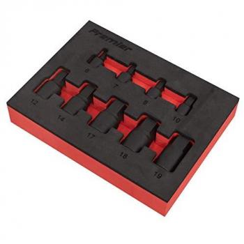 Sealey AK5525 Low Profile Impact Hex Socket Bit Set 1/4 & 3/8 Sq