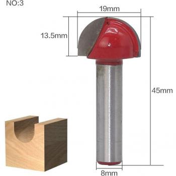 Router de Madera con Filo Dual 8mm