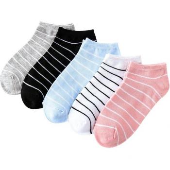 Korean Stripe Candy Color Non-Slip Summer Women's Ship Socks