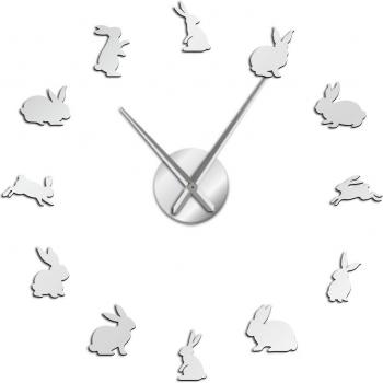 Easter Bunny Wall Clock Decor