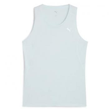 PUMA Playera Deportiva 'Velocidad de Carrera' Gris Claro / Verde Claro