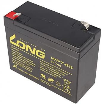 Kung Long Akku 6V 7Ah Blei-Vlies mit 4,8mm Faston Anschluss