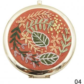 Handcraft Needlework Round Makeup Mirror Package