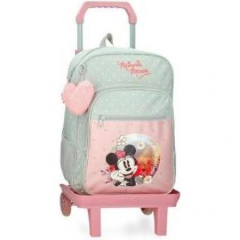 Zaino Trolley Minnie Verde per Bambina