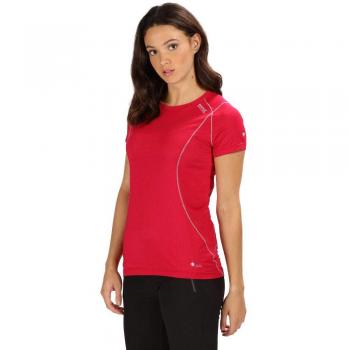 Regatta Frauen-Active T-Shirt Virda III – Schnelltrocknend – Dunkle Kirsche – 42