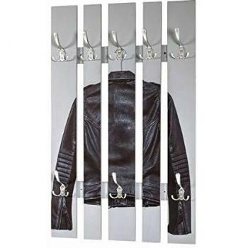 PEGANE Porte-manteau gris-noir-optique en inox