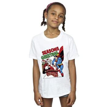 Katoenen T-Shirt Santa Superman met DC Comics Licentie