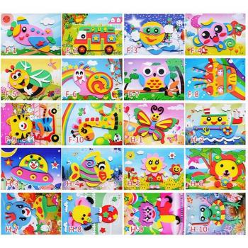 EVA Foam Animal Sticker Puzzle Pack – DIY Fun