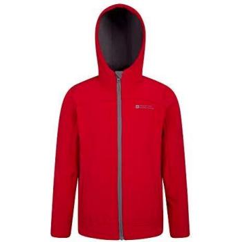 Hooded Red Softshell Jacket for Kids