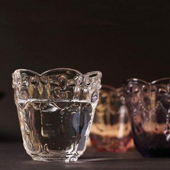 Heart Design Whiskey Glass
