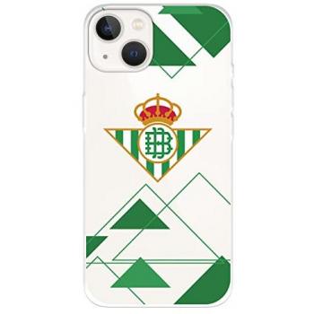 Funda iPhone 14 Real Betis Balompié Escudo Fondo Claro Licencia Oficial