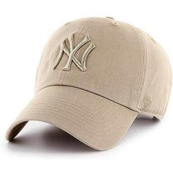 47 Brand Baseball Cap – Casual Fit, Clean‑Up NY Yankees – Beige – Unisex – One Size