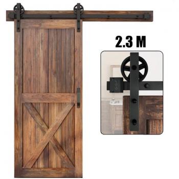 Ensemble Complet de Rail Coulissant Noir Axhup 2,3M