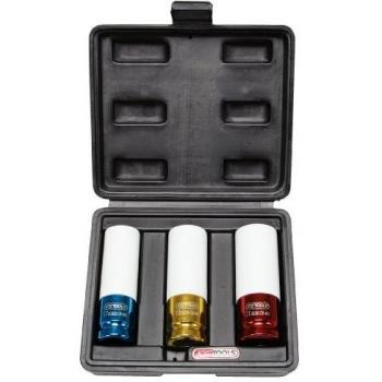 Juego de llaves de vaso especiales para ruedas 3 pzs