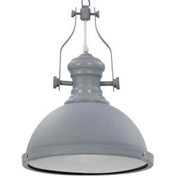 Round Ceiling Lamp Grey E27 vidaXL
