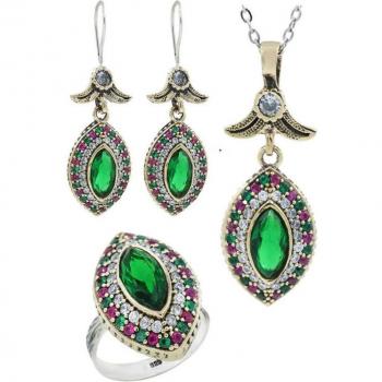 Midyat Green Jade Three‑Piece Women’s Set