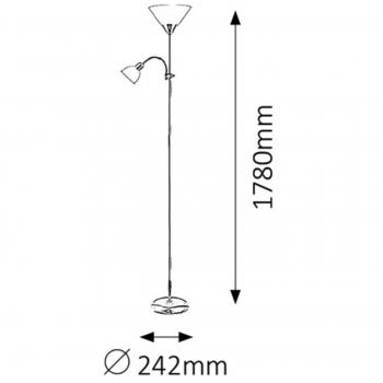 Ravalux Action Lampadaire Lecture 180 cm